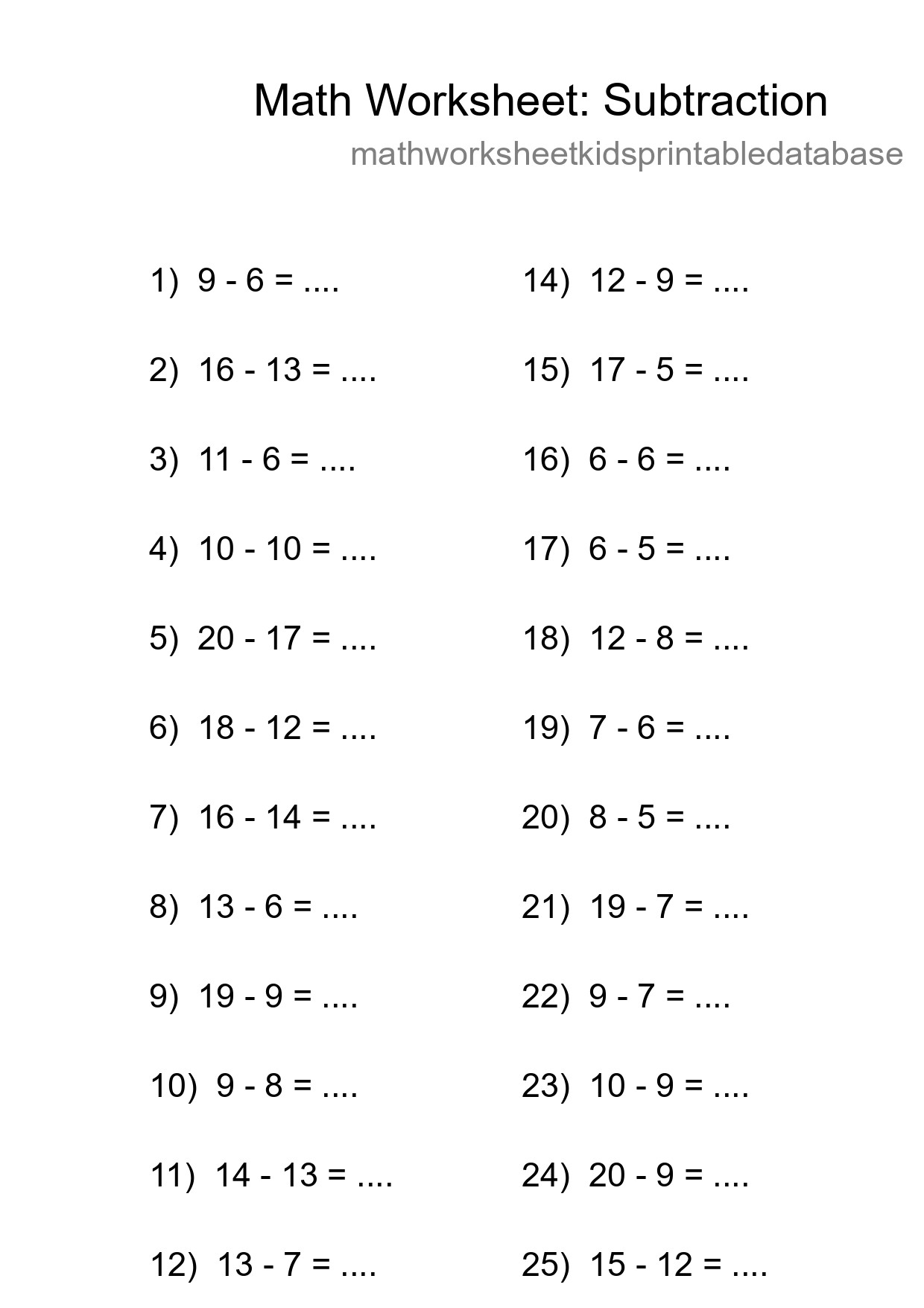 Free 26 Subtraction Math Worksheet For Grade 2 With Answers - Part 239