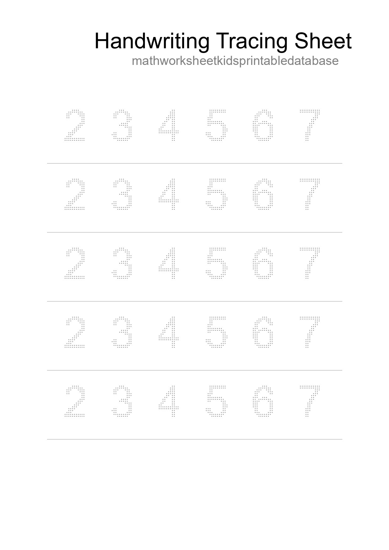 Printable Tracing Worksheet For Kids - Part 164