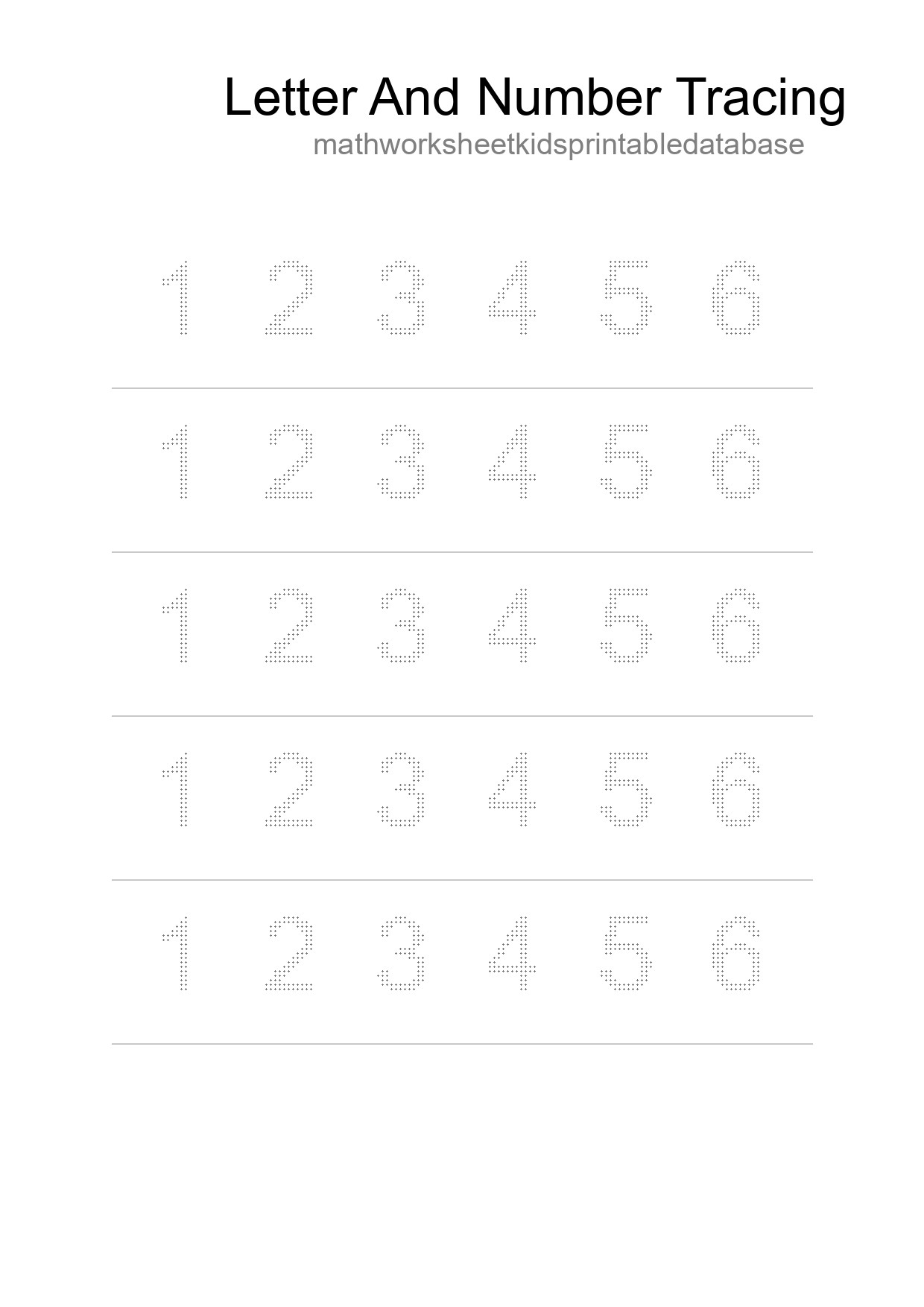 Printable Tracing Worksheet For Kids - Part 175