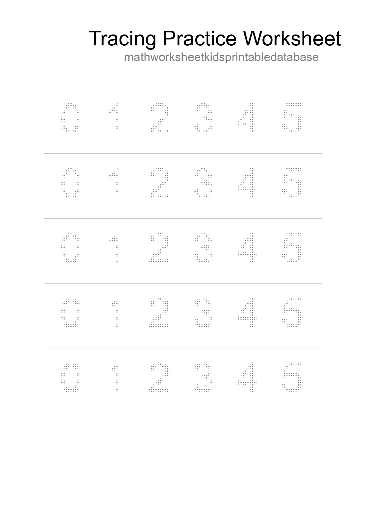 Printable Tracing Worksheet For Kids - Part 230