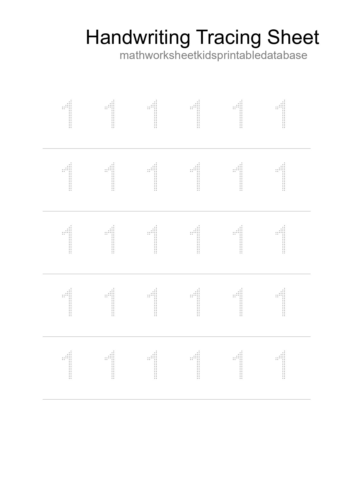 Printable Tracing Worksheet For Kids - Part 54